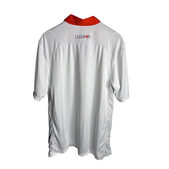 Nike Clemson Tigers Men's Dri-FIT Polo Shirt White/Orange L - Picture 2 of 11